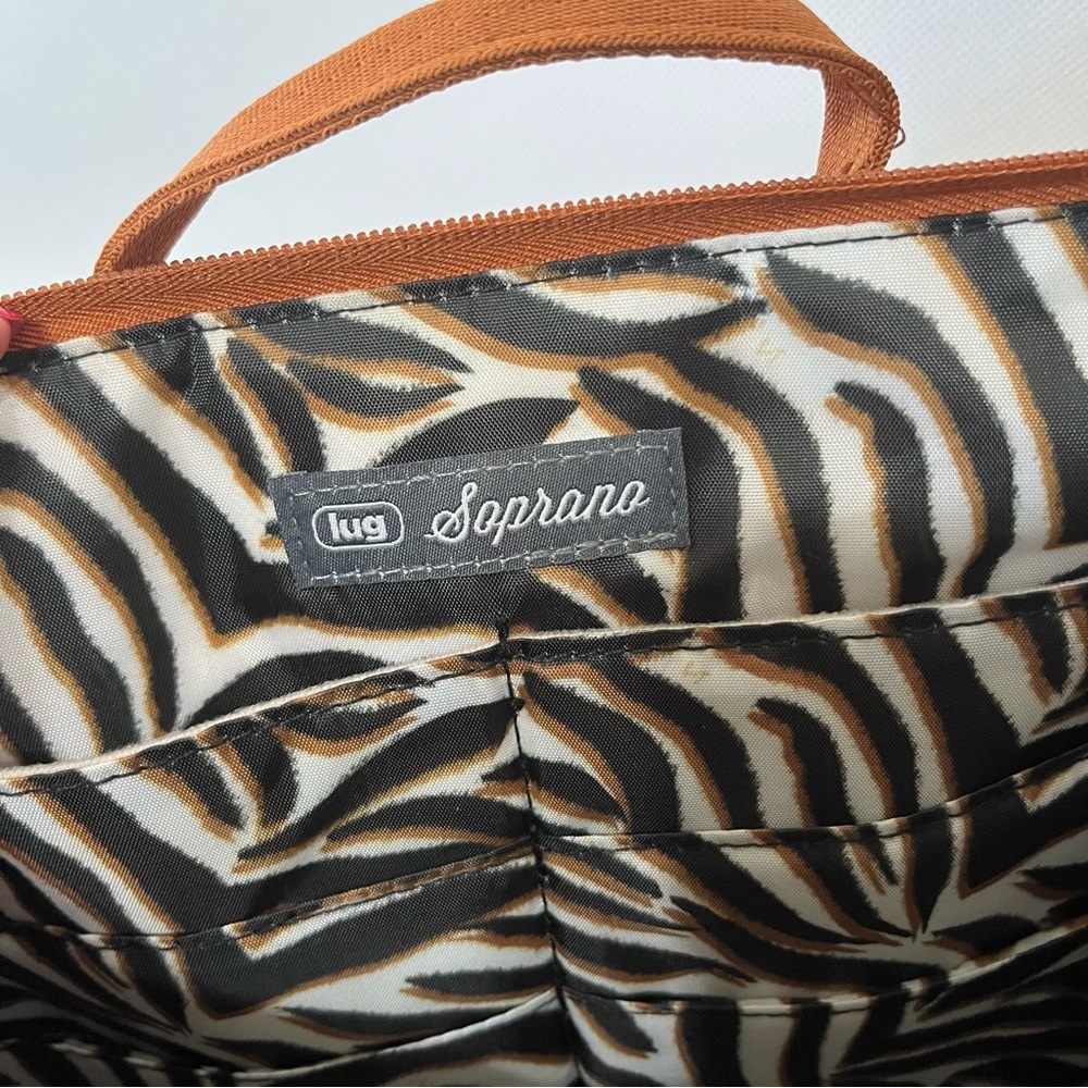 Lug Soprano Copper Brown Shoulder Tote Travel Bag NWT - Picture 7 of 9
